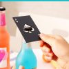 Ace Card Bottle Opener Super Useful Credit Card Size Pocker Cap Opener Portable Stainless Steel Can Opener