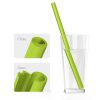 Box of 5 Reusable Food Grade Silicone Drinking Straws