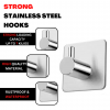 Aluminium strong Adhesive hooks, Waterproof hooks, Hooks, Silver hooks, Gold hooks, Black hooks