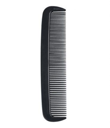 Pocket Size Black Plastic Comb 5"