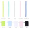 New Reusable Straw Portable Eco Straws Folding Drinking Straw with Hard Case Cleaning Brush and Keychain, silicone straw