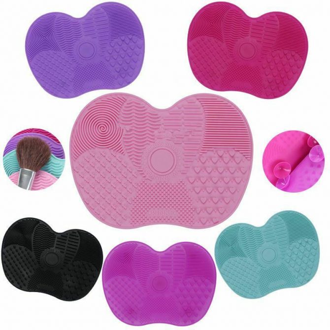 MakeUp Washing Brush Gel Cleaning Mat Foundation Makeup Brush Cleaner Pad Silicone Brush Cleaner