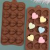 Large heart Shape Chocolate Mould, Wax Silicone Mould