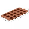 Rose Shape Chocolate Mould, Wax Silicone Mould