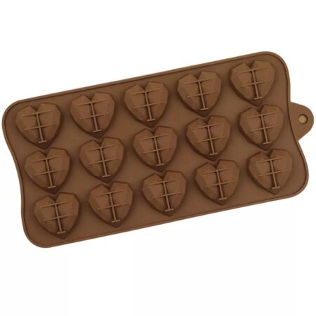 Large heart Shape Chocolate Mould, Wax Silicone Mould