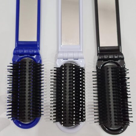 Easy Mirror Folding Travel Brush Compact Pocket Size for Travel Car Gym