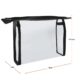 New Pvc Transparent Cosmetic Bag - Small Black