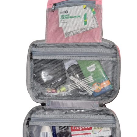 Pretty Pink Hanging Travel Toiletries Bag: Organize Your Essentials in Style