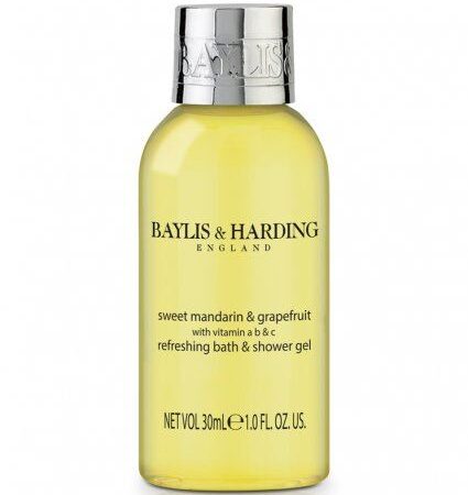 Powerful Moisturising Baylis & Harding shower Gel 30ml Sweet Mandarin & Grapefruit Bath & Shower Gel Bottle 30ml