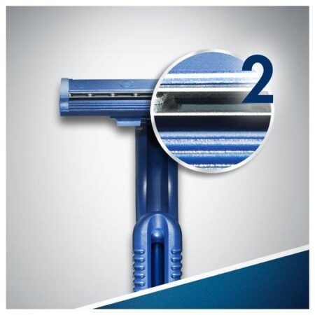 Powerful Gillette Blue 2 Disposable Razors, For Ultimate Comfort