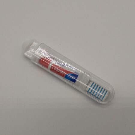 Travel Toothbrush and Colgate Toothpaste