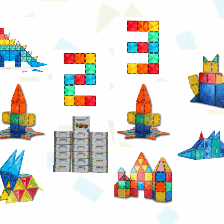Magnetic Building Blocks Mag-Shape Amazing Colourful 65 pieces