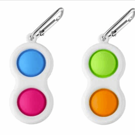 New Bubble Key Chain, Finger Sensory Toys, Dimple Fidget Toy, Keychain Stress Reliever, Finger Sensory Toy